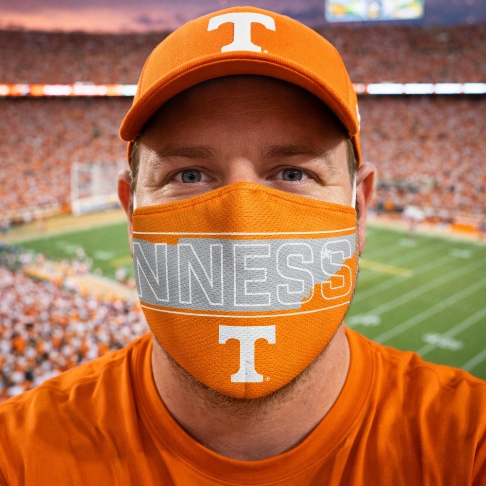 University of Tennessee Volunteers Face Mask‎ 3-Pack Orange White Vols Fan Gear - Picture 4 of 4